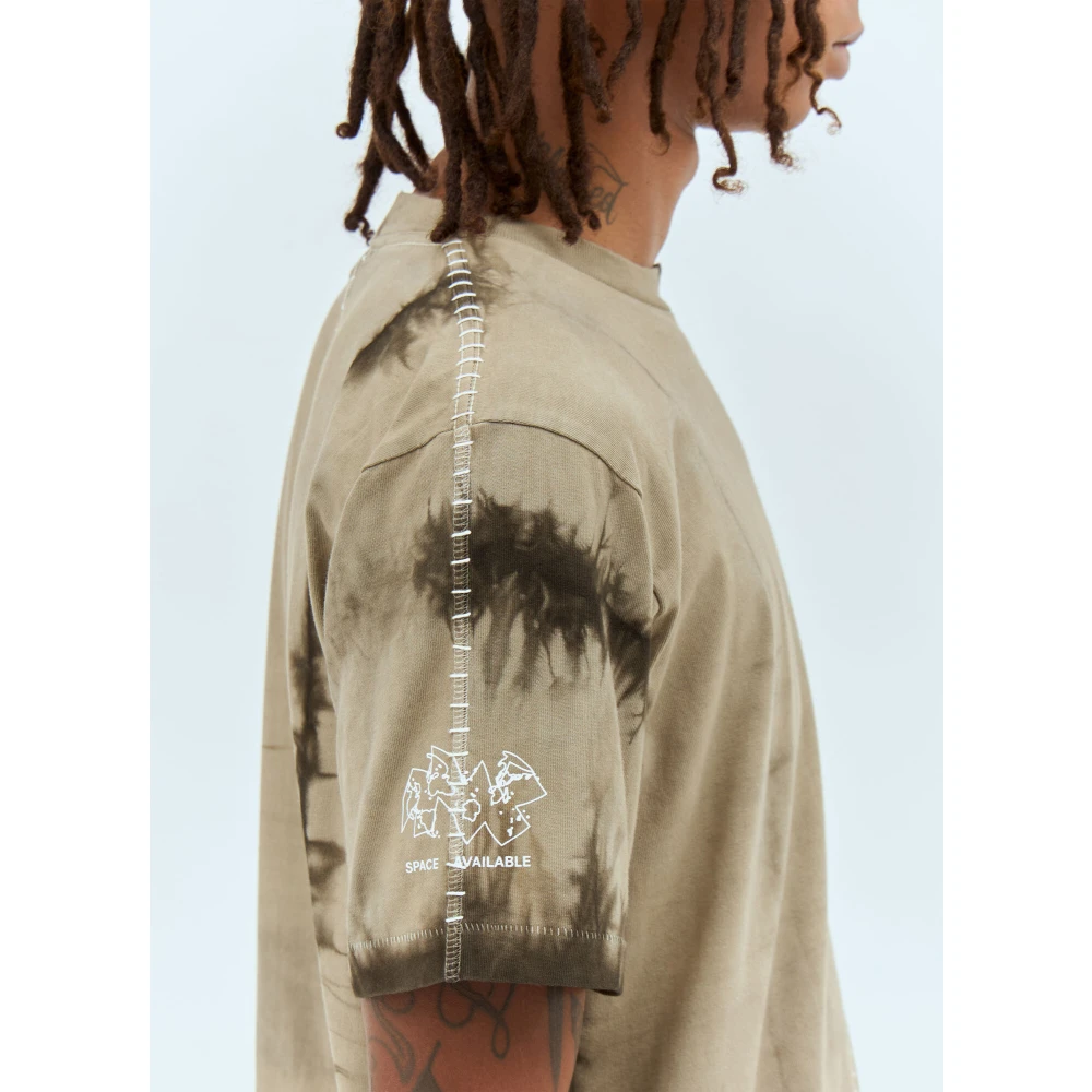 Space Available Radical Plastic T-shirt Katoenen Jersey Beige Heren