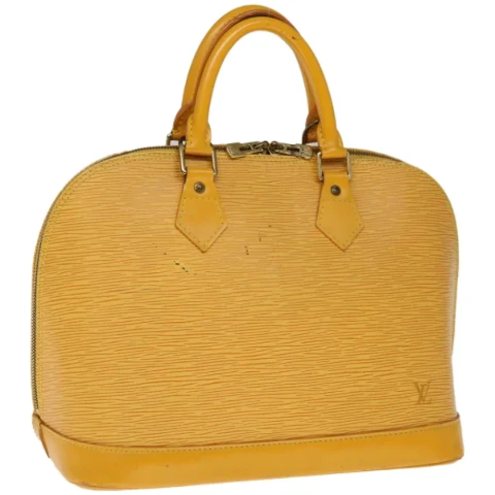 Louis Vuitton Vintage Pre-owned Leather louis-vuitton-bags Yellow Dames
