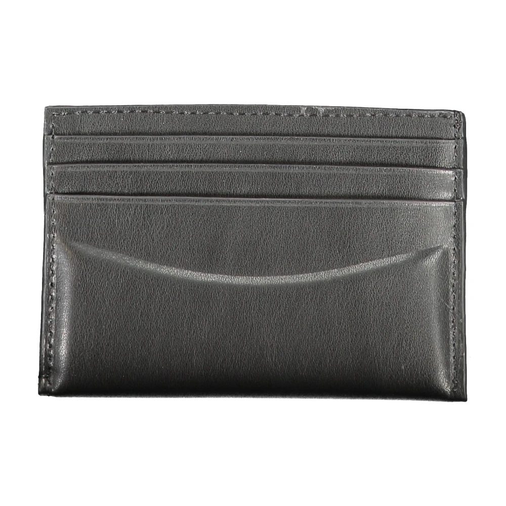 Calvin Klein Heren Portemonnee Zwart Kaarthouder Contrast Logo Black Heren