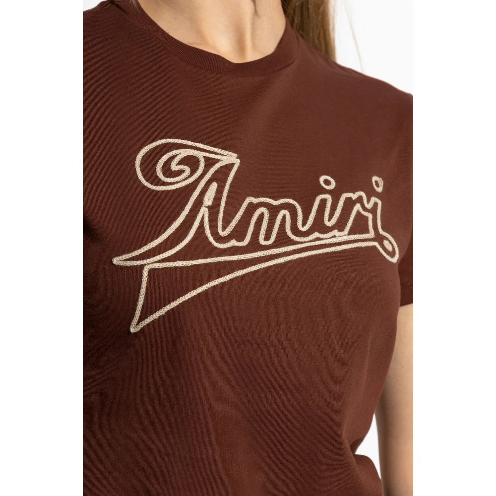 Amiri Gestreept T-shirt Red Dames