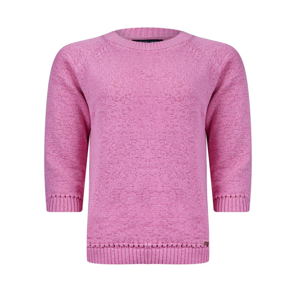 Roberto sarto 3 4 mouw rosebloom pullover sweater Pink Dames
