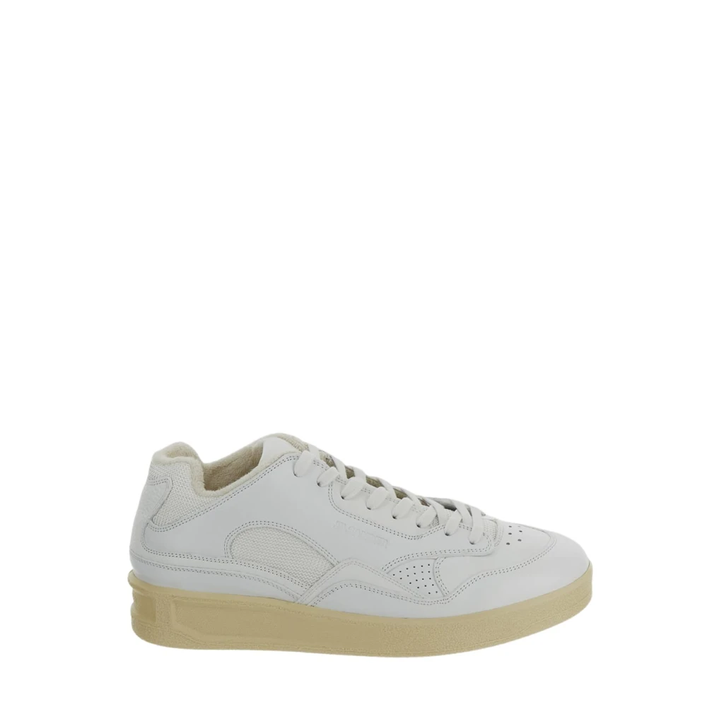 Jil Sander Snygga Låga Sneakers White, Herr