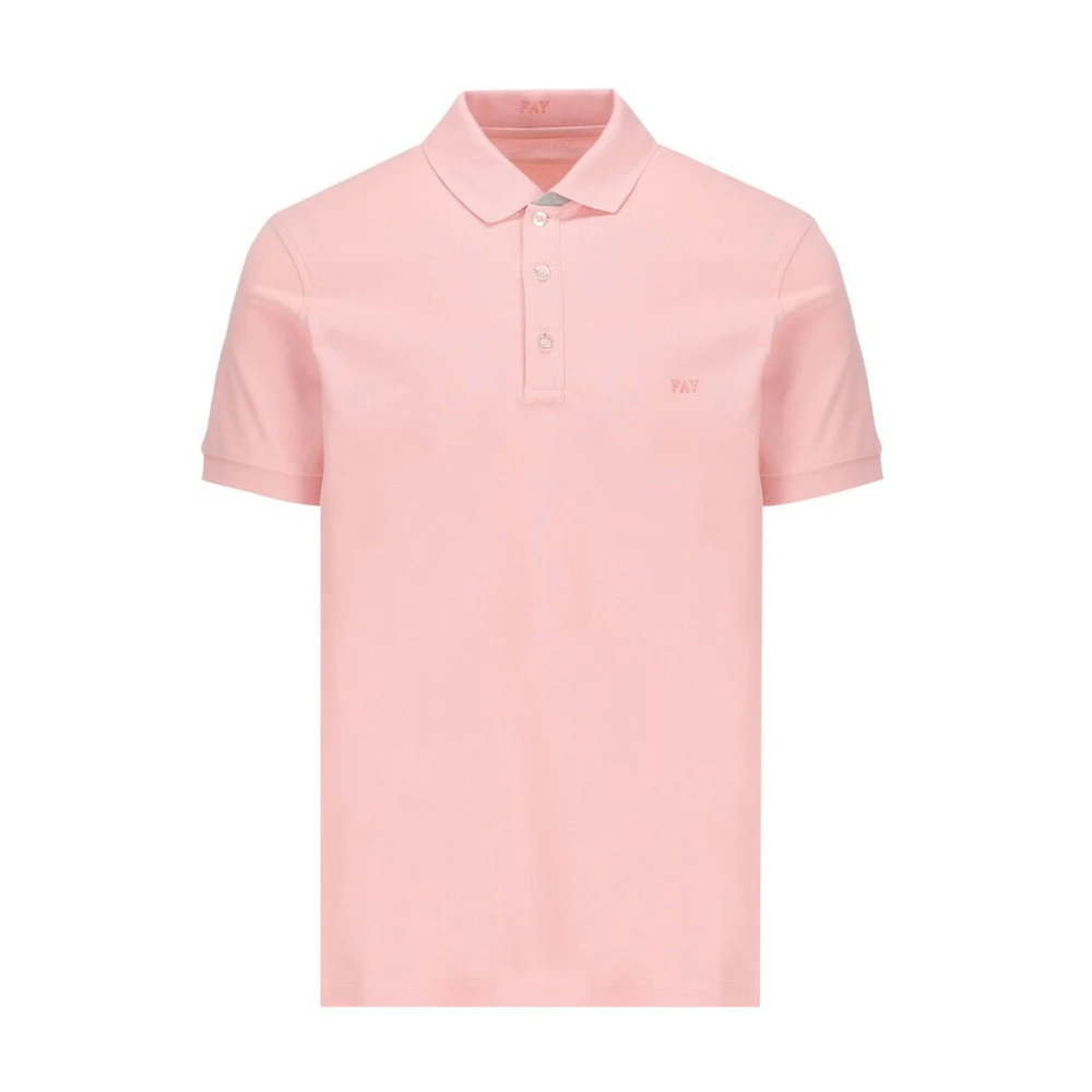 Fay Polo Shirts Pink Heren