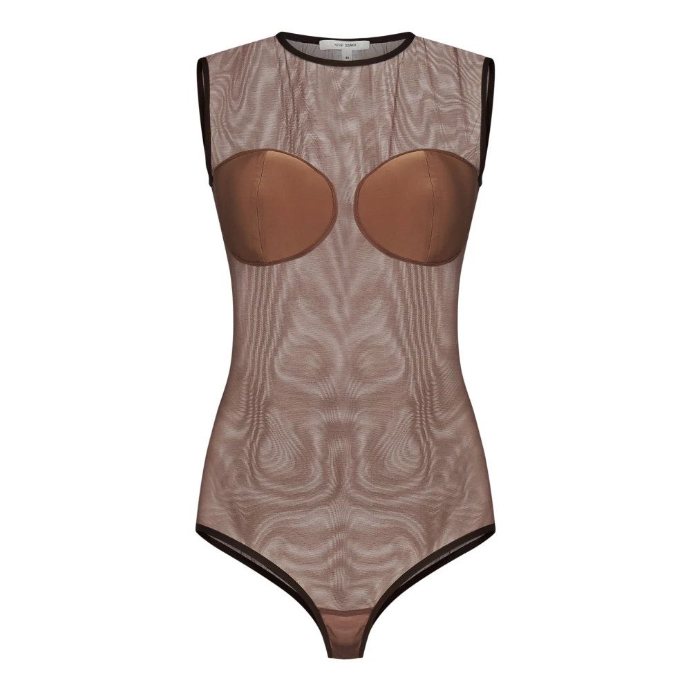 Nensi Dojaka Bruine Top met Unieke Stijl Brown Dames