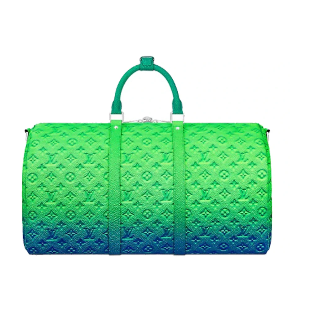 Louis Vuitton Keepall Taurillon Illusion Green Väska Green, Herr