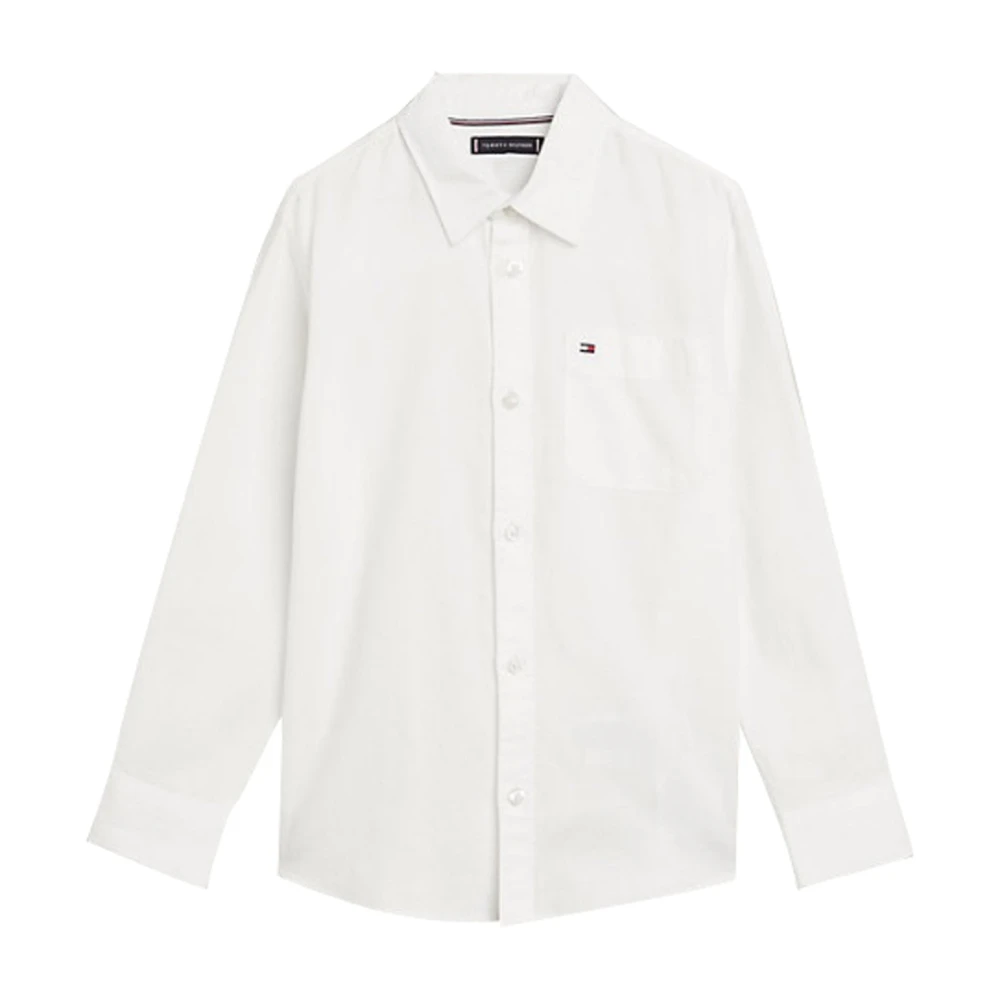 Tommy Hilfiger Boys White Hemp Blend Shirt - Kids Shirts - 10 Y - Kids