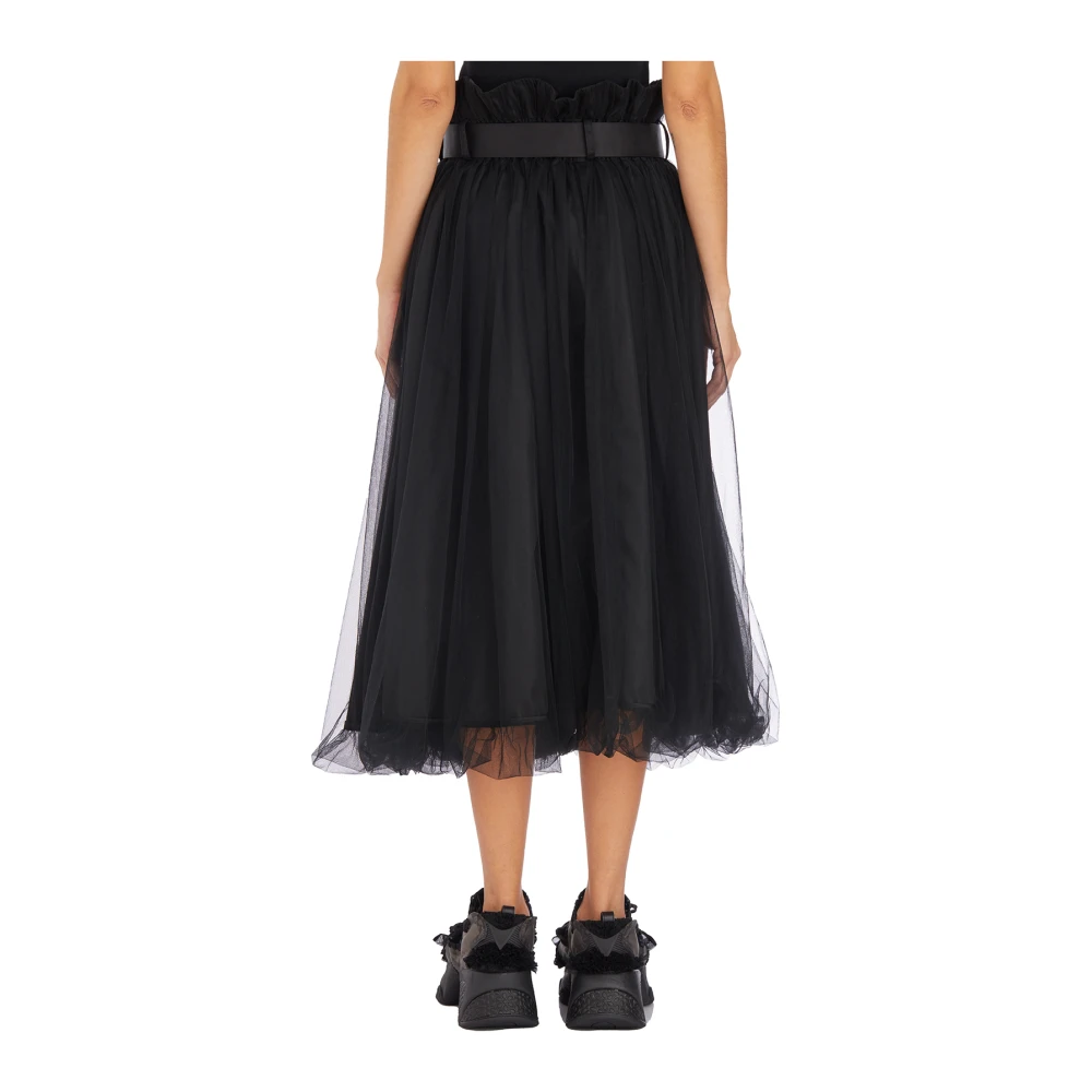 Comme des Garçons Tule Rok met Riem Black Dames