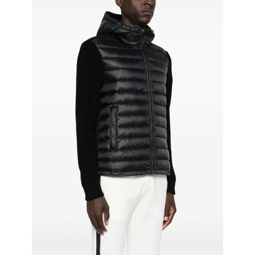 Colmar Zwarte Waterdichte Jas met Geribbelde Gebreide Mouwen Black Heren