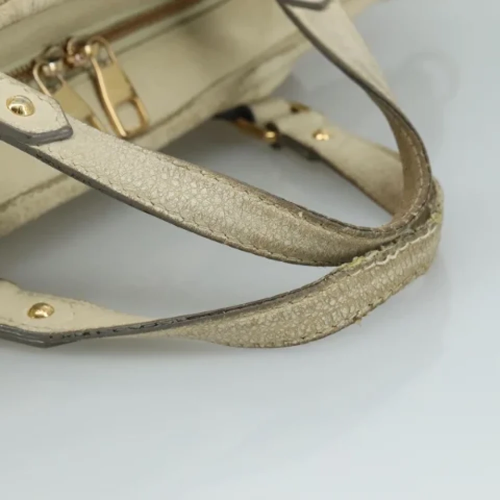 Louis Vuitton Vintage Pre-owned Leather louis-vuitton-bags Beige Dames