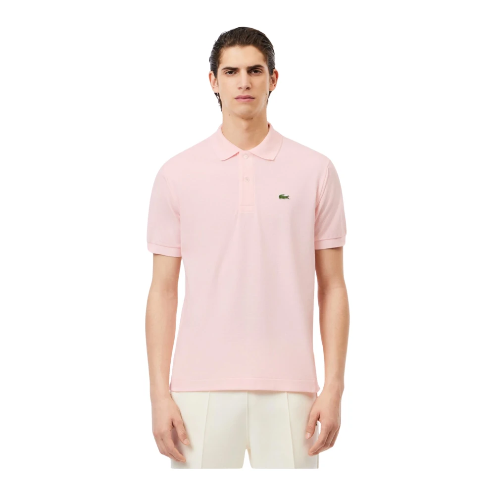 Lacoste Rosa Polo Skjorta Pink, Herr