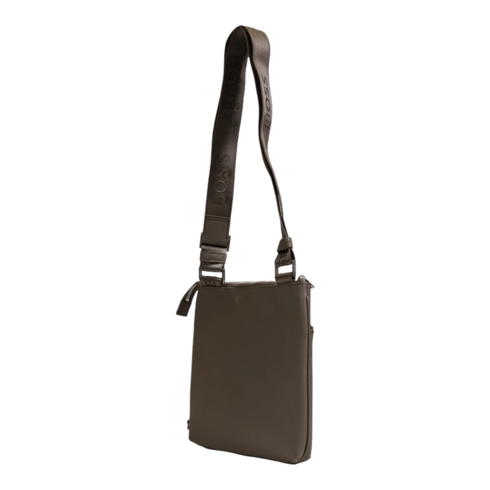 Hugo Boss Heren Leren Portemonnee Herfst Winter Collectie Green Heren