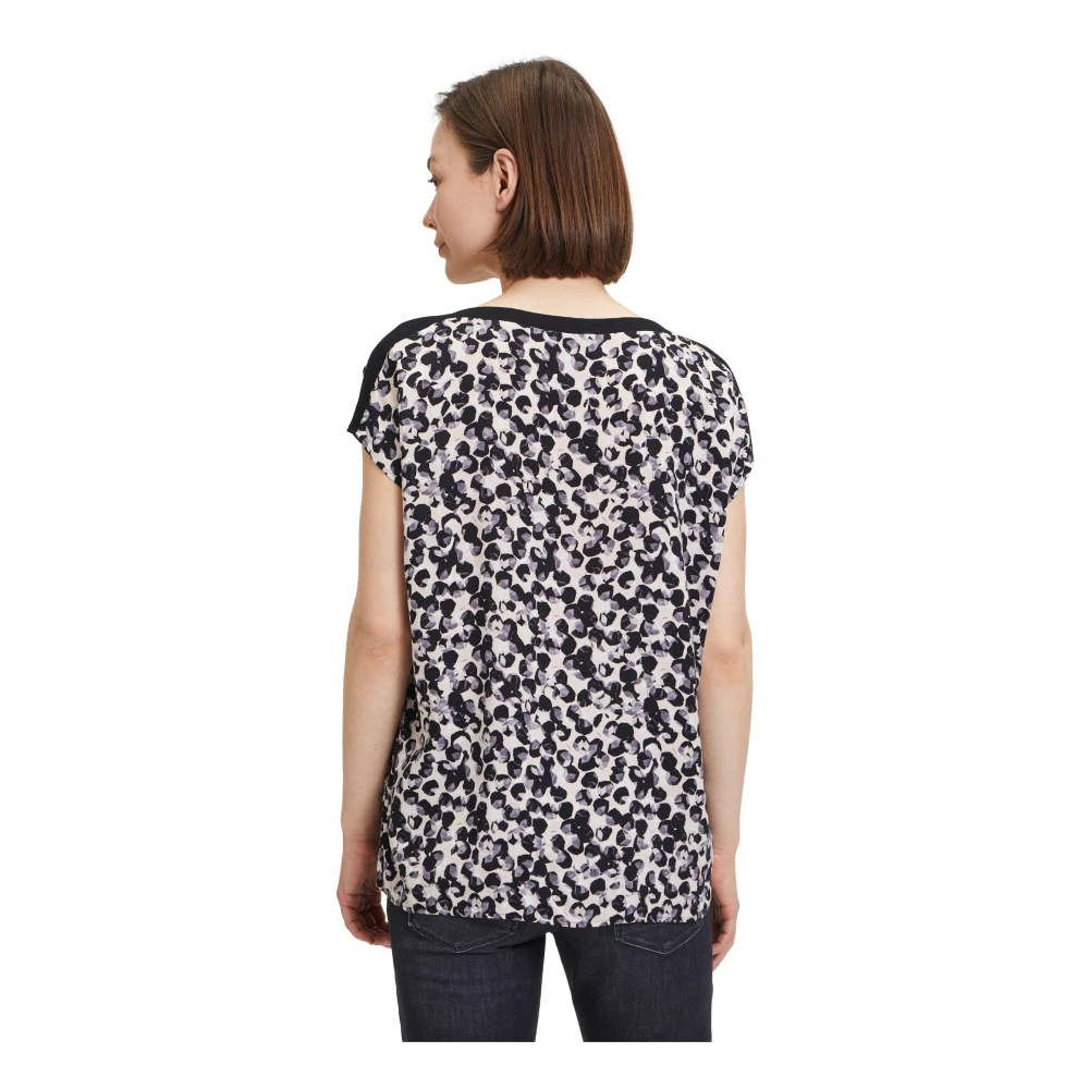 Betty & Co Grafische Print Blouse Shirt Multicolor Dames