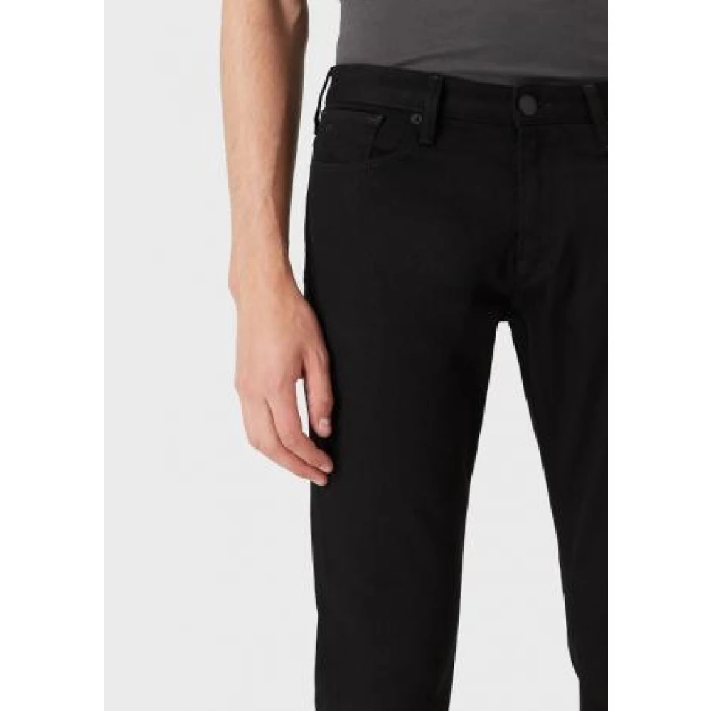 Emporio Armani Slim-Fit Denim Jeans Black Heren