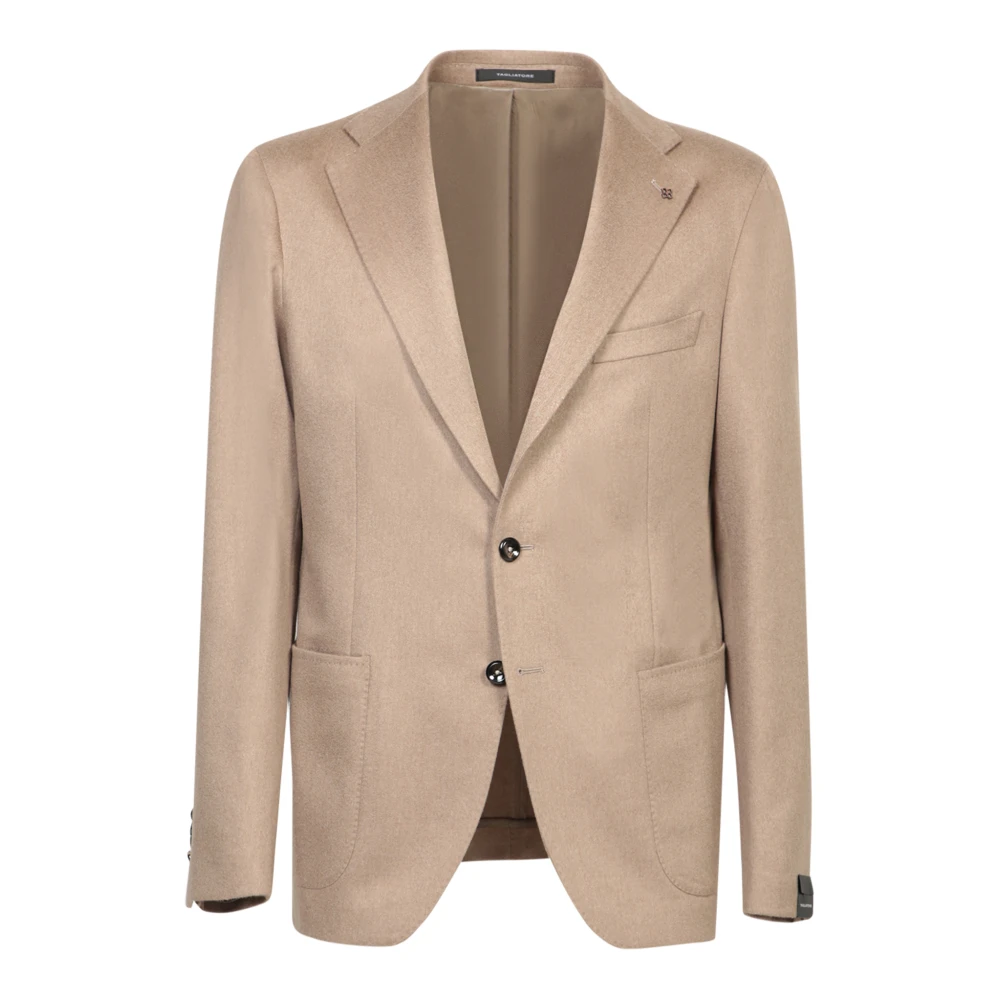 Tagliatore Beige Blazer Klassieke Stijl Jas Beige Heren