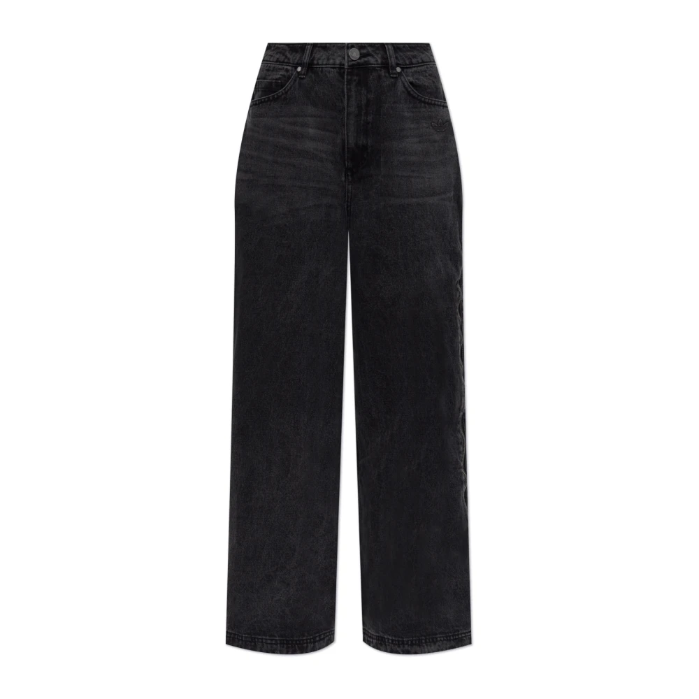 adidas Originals Wijde jeans Black Dames