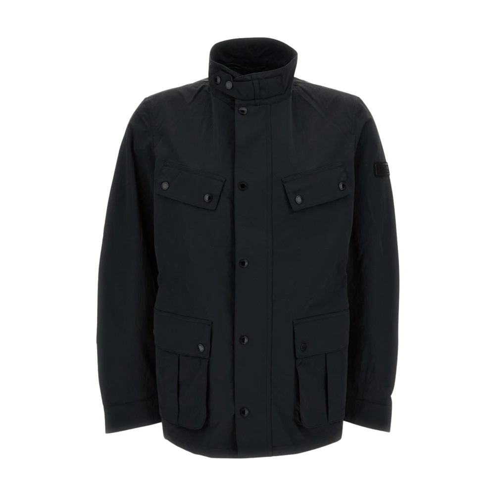 Barbour Men's Black Light Jackets, L, Giacca Antipioggia Sfoderata