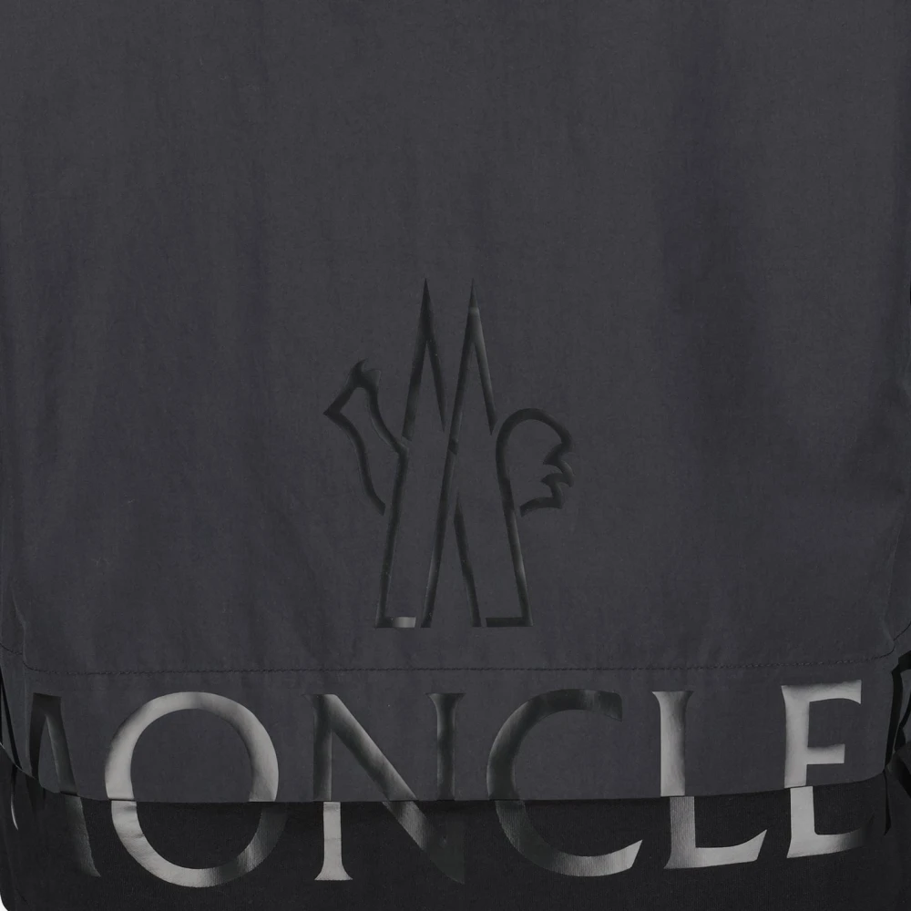 Moncler Hoodie met Logo Print Black Heren