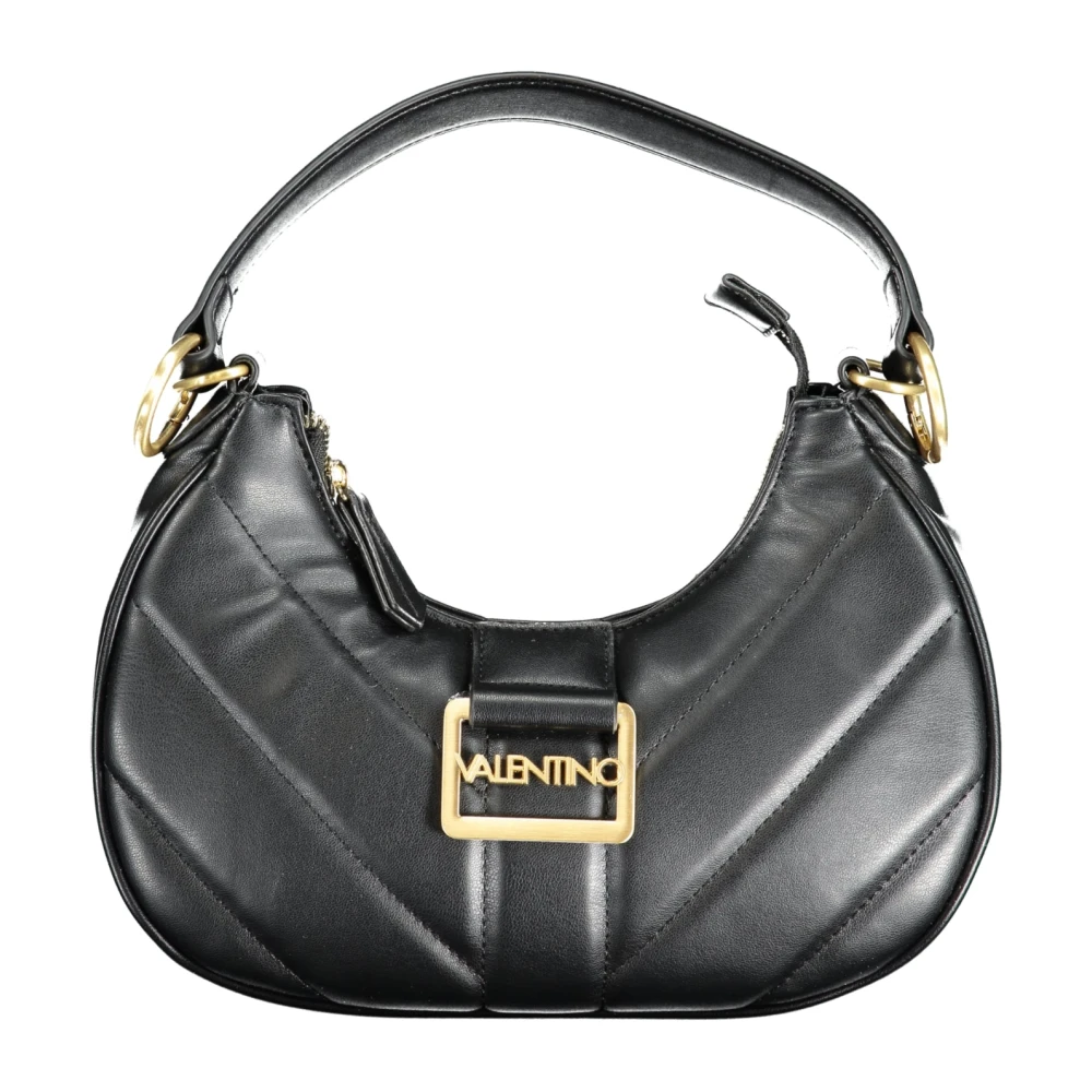 Valentino by Mario Valentino Zwarte Schoudertas met Kettingriem Black Dames