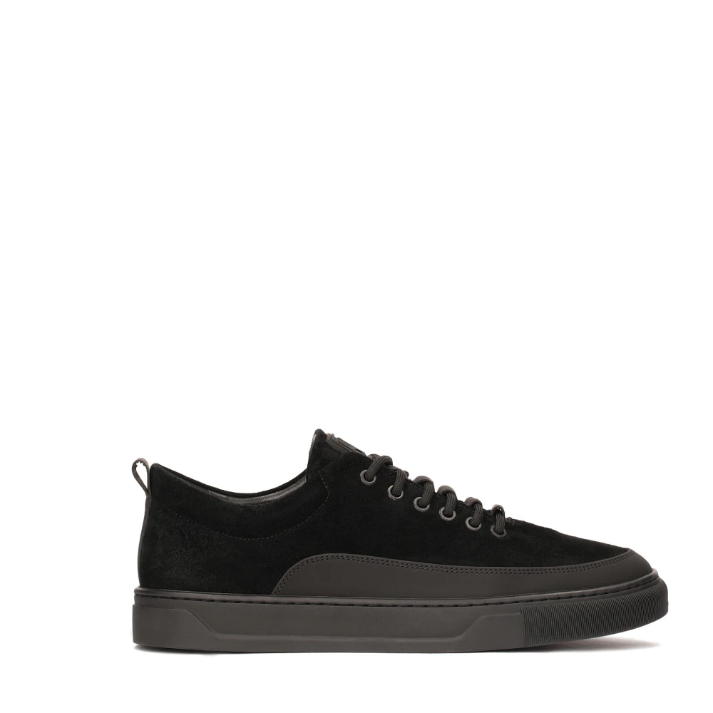 Kazar Heren sneakers van gecombineerde materialen Heren Schoenen Zwart