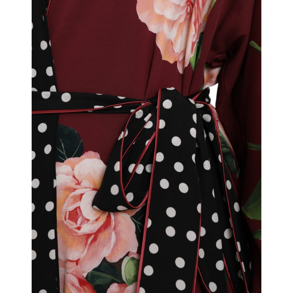 Dolce & Gabbana Bloemen Maxi Kaftan Jurk Multicolor Dames