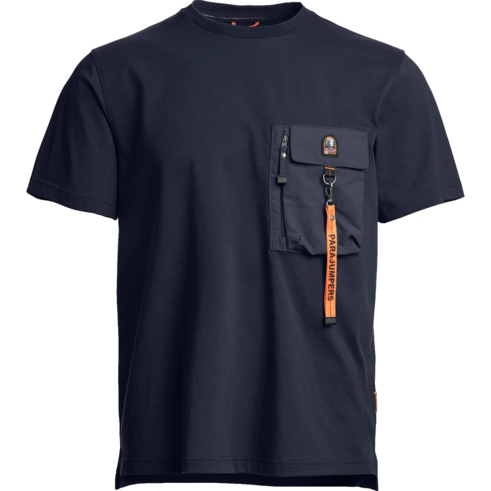 Parajumpers Navy Blauwe Urban T-shirt Mojave Blue Heren