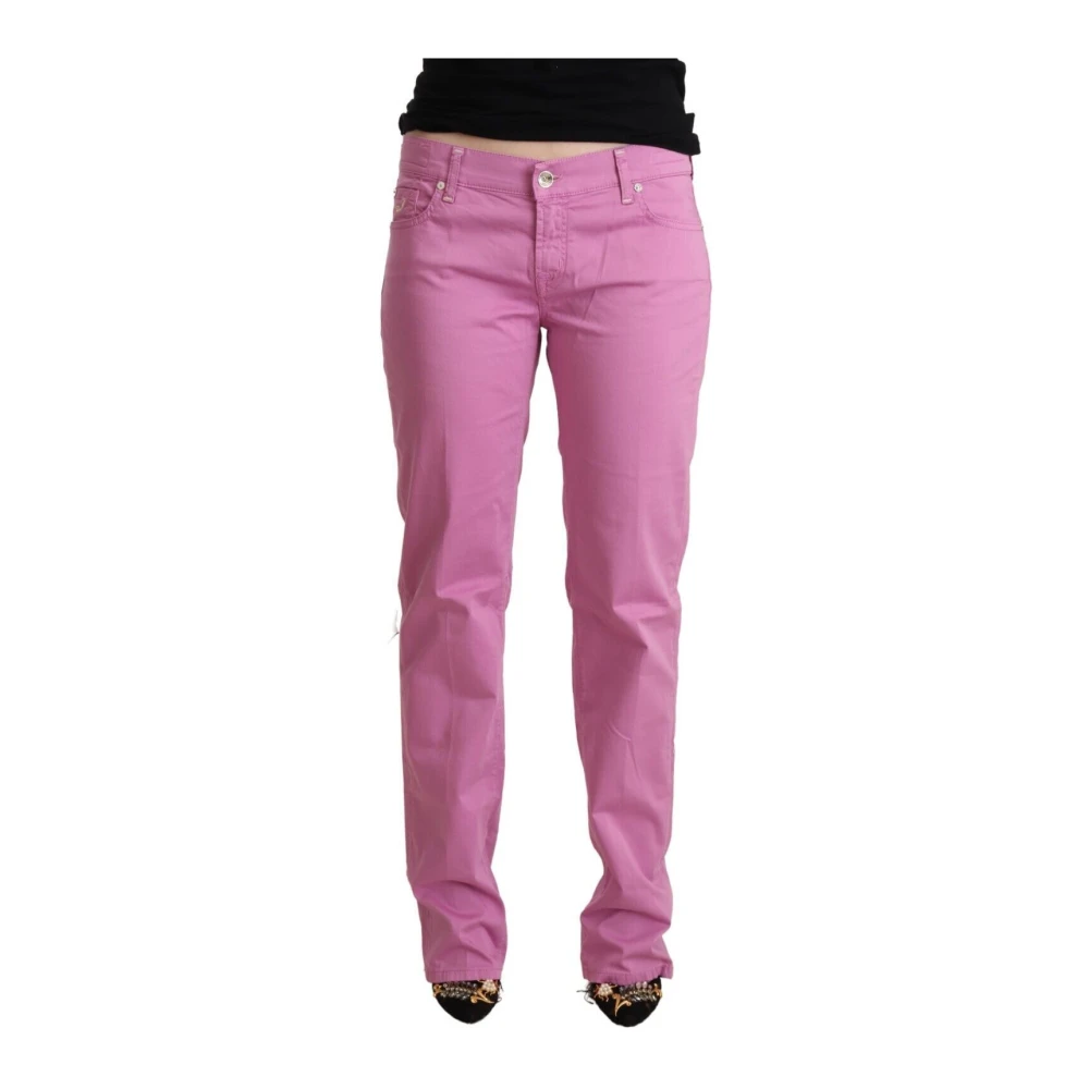 Jacob Cohën Rosa Eleganta Avsmalnande Denim Jeans