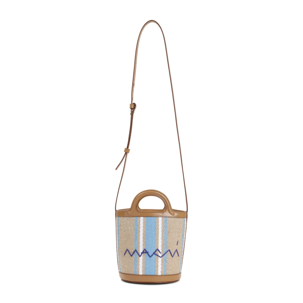 Marni Opal Lily White Tropicalia Mini Bucket Multicolor Dames