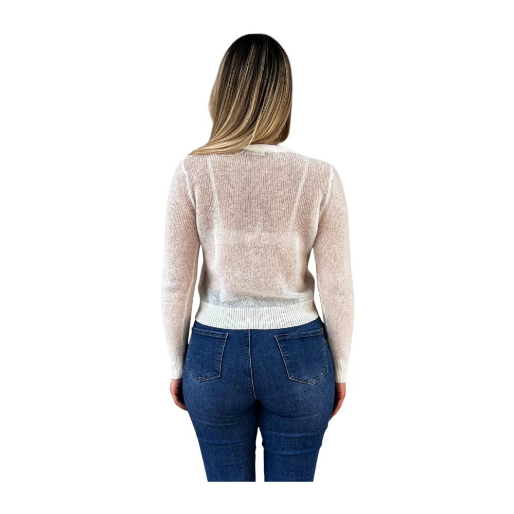 Max Mara Studio Gebreide Vest White Dames