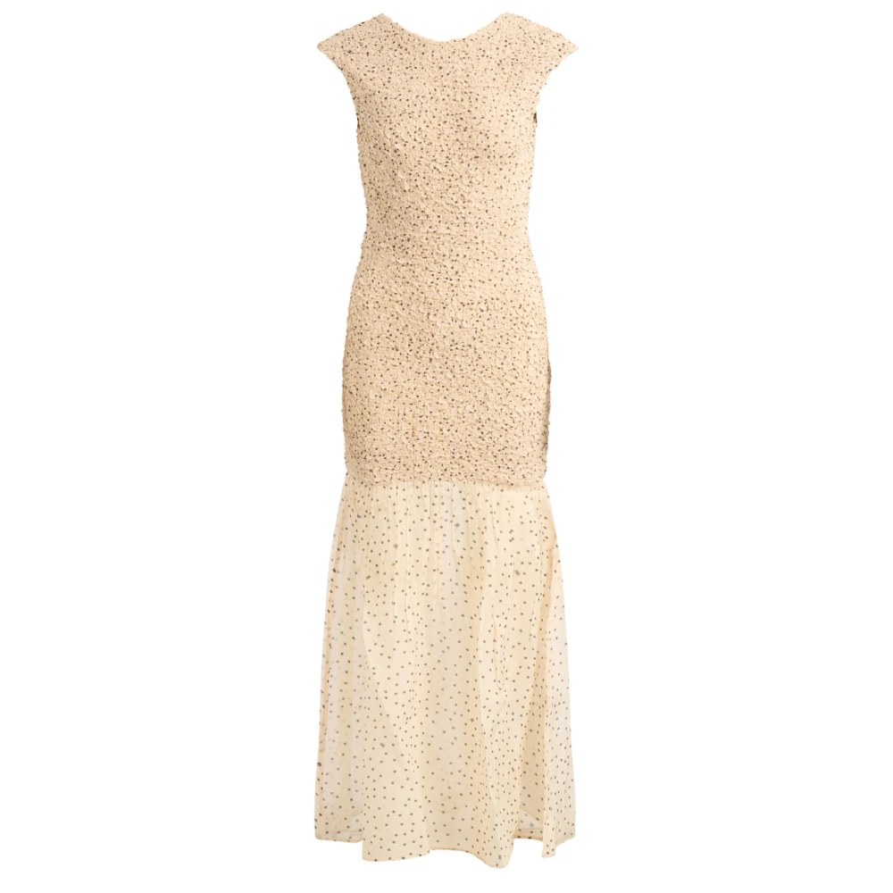 By Malene Birger Women's Beige Maxi Dresses, S, Corinna Dress