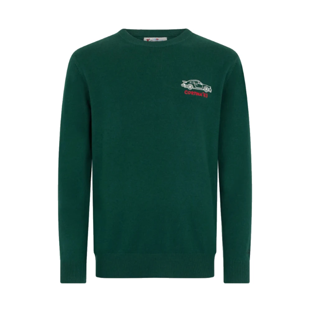 MC2 Saint Barth Groene Heron Geborduurde Trui Green Heren