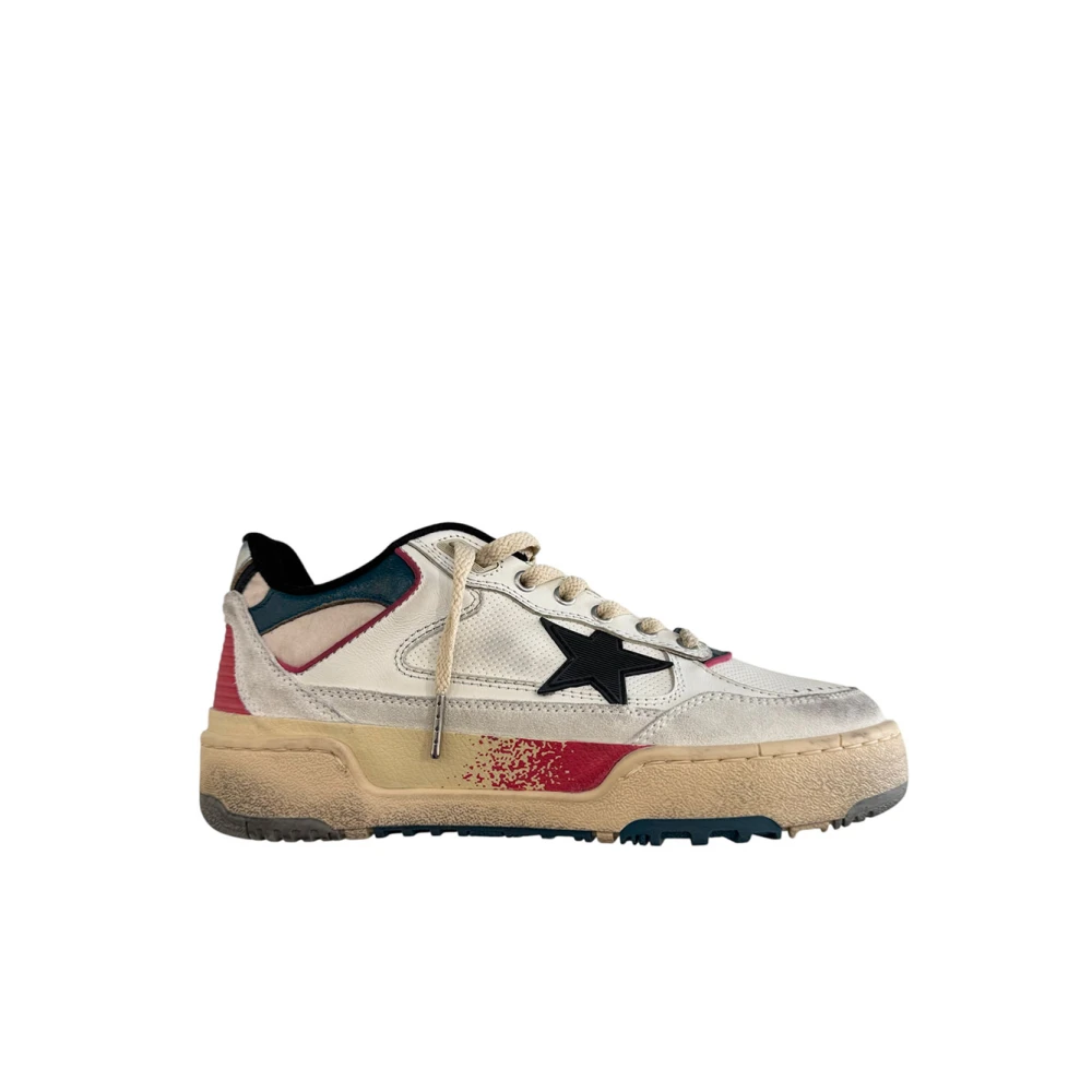 Golden Goose Women's Multicolor Sneakers, 2 Uk, Star Patch Leather Trainers
