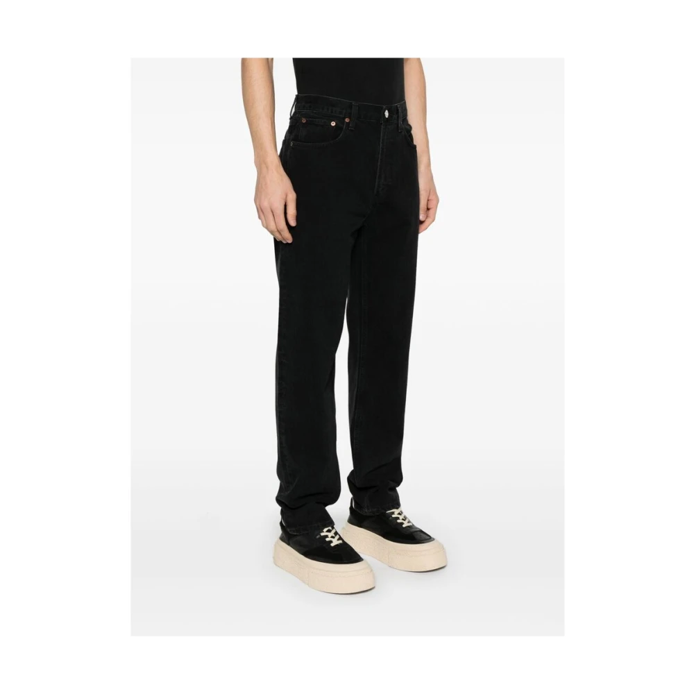 Agolde Zwarte Klassieke Five-Pocket Jeans Black Heren