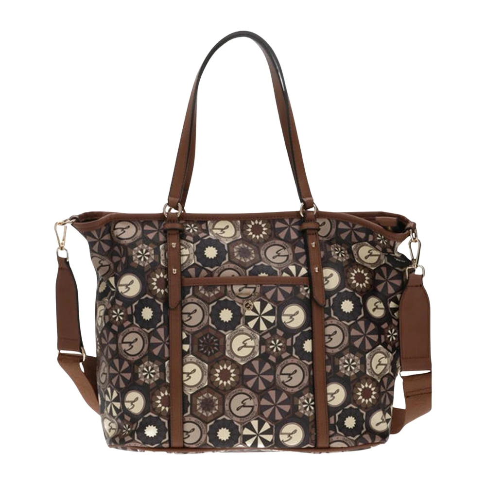 Gattinoni Bruin Desert Beige Dagelijkse Winkel Tas Brown Dames