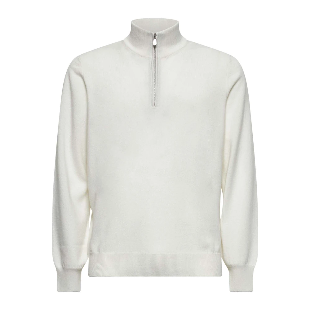 Brunello Cucinelli White Turtleneck Jumper - Male - Turtlenecks - 3XL - Knitwear