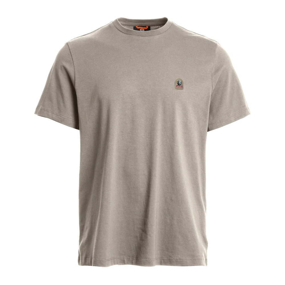 Parajumpers Casual Katoenen T-Shirt voor Mannen Beige Heren