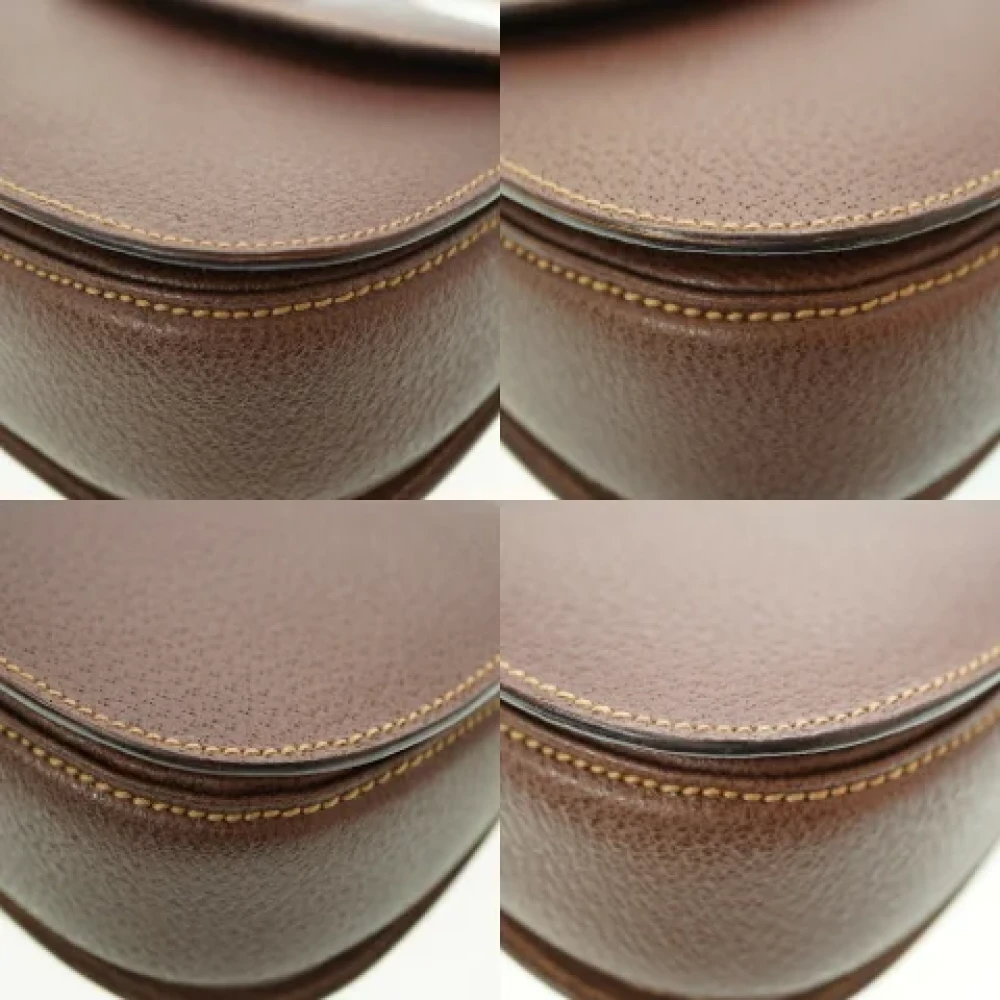 Gucci Vintage Pre-owned Fabric gucci-bags Brown Dames