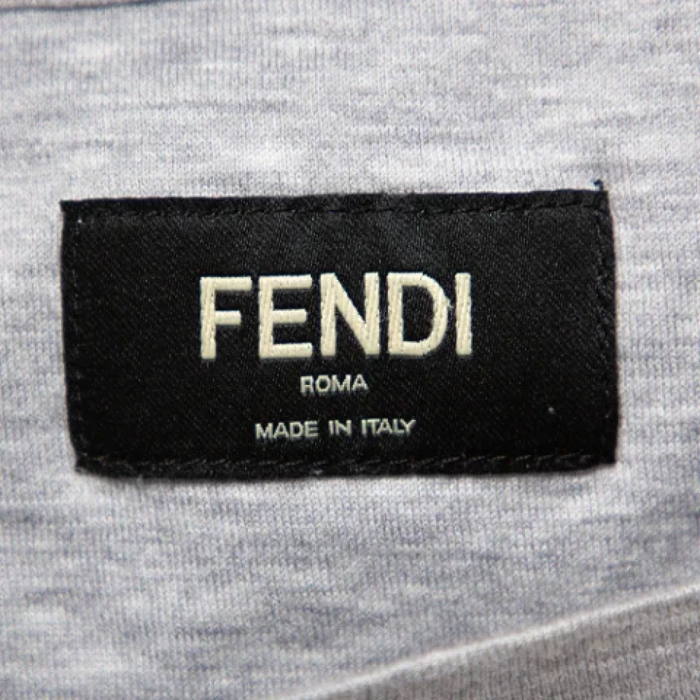 Fendi Vintage Pre-owned Cotton tops Gray Dames