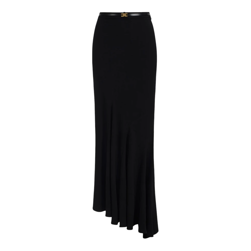 Elisabetta Franchi Black Maxi Skirt - Female - Maxi Skirts - L - Skirts