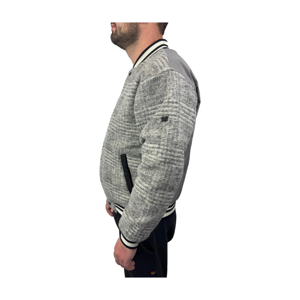 Pmds Stijlvolle Jas voor Mannen Gray Heren