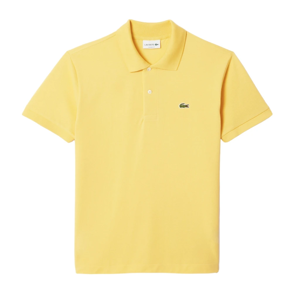 Lacoste Gele T-shirts en Polos Yellow Heren