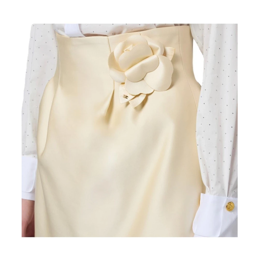 Elisabetta Franchi Polyester Rok Beige Dames