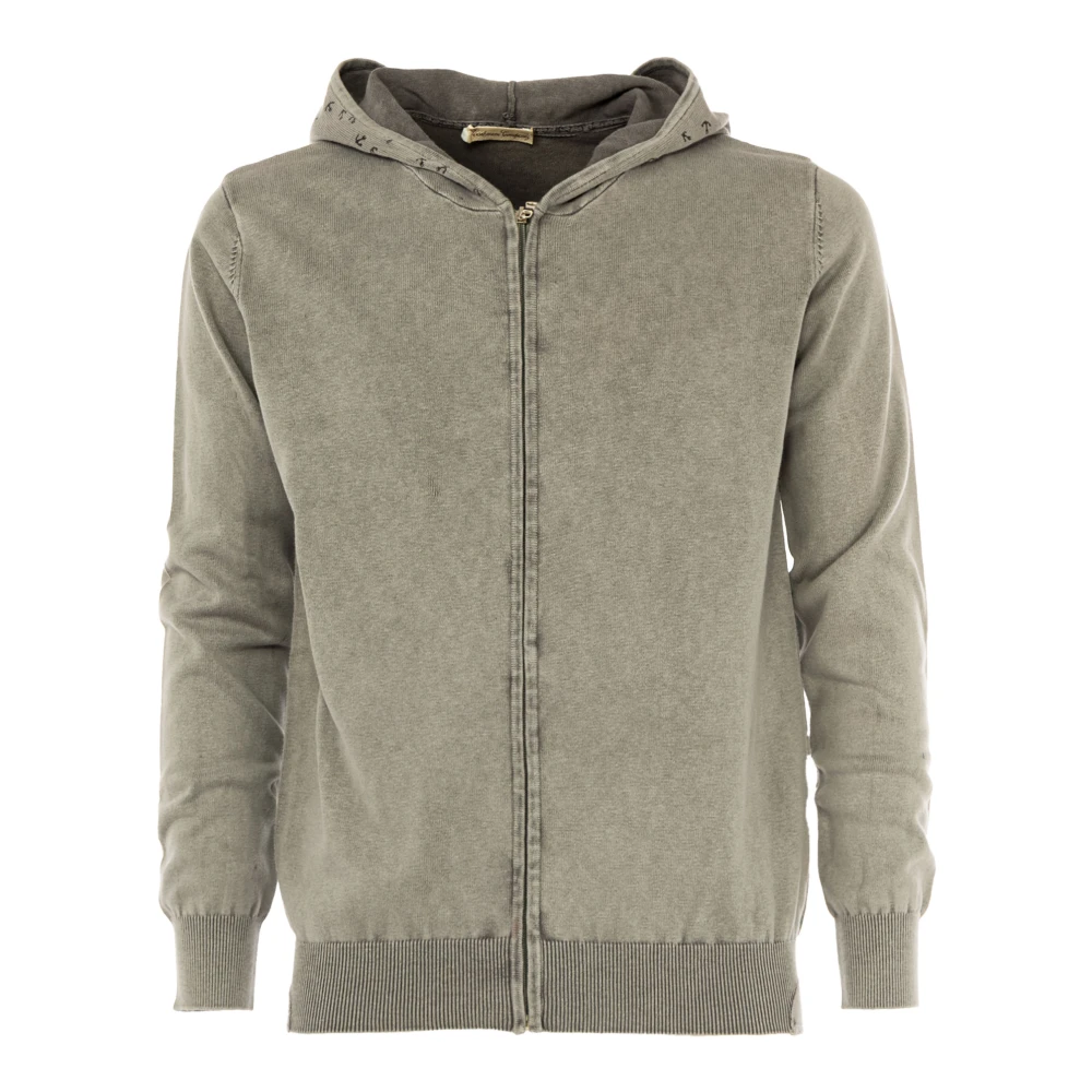 Cashmere Company Hoodie met ontwerpen Gray Heren
