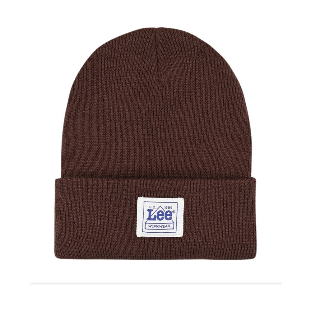 Lee Effen Kleur Beanie Hoed Unisex Brown Unisex