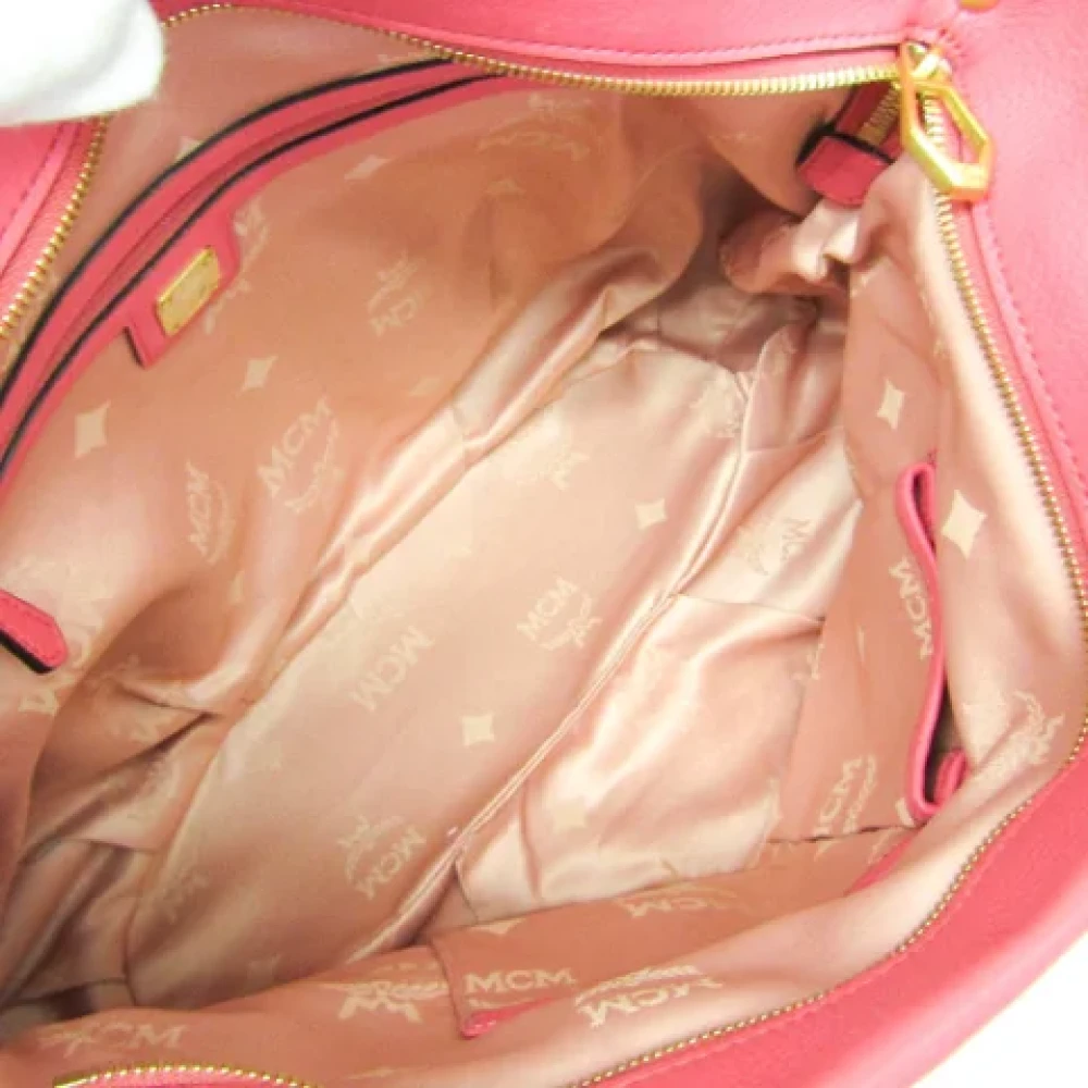 MCM Pre-owned Leather handbags Brown Dames