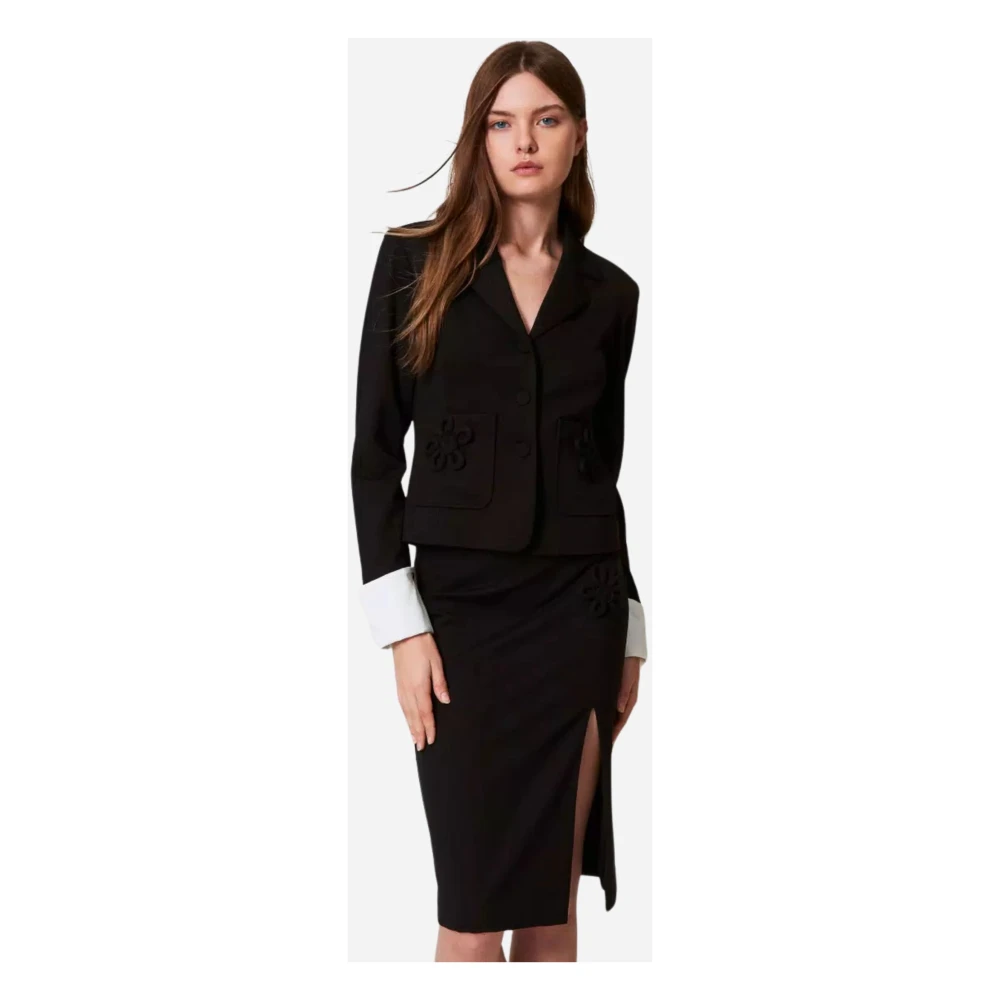 Twinset Zwart Jasje Set Black Dames