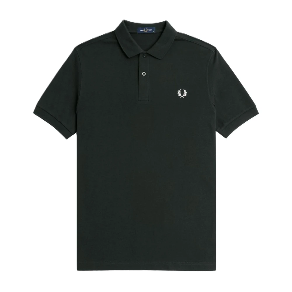 Fred Perry Men's Green Cotton Polo Shirt