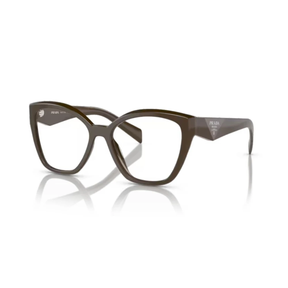 Prada Unisex Brown Glasses, One Size, Vista Stylish Sunglasses