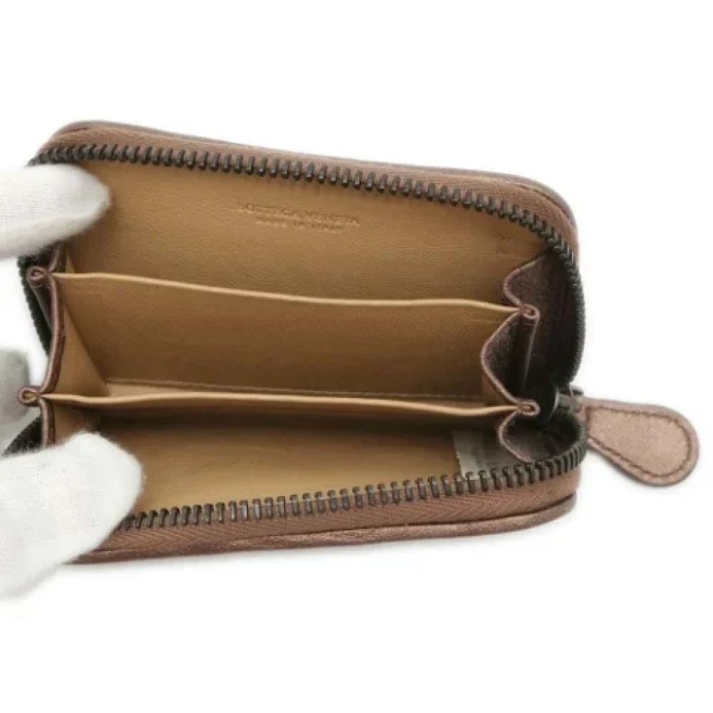Bottega Veneta Vintage Pre-owned Leather wallets Brown Heren