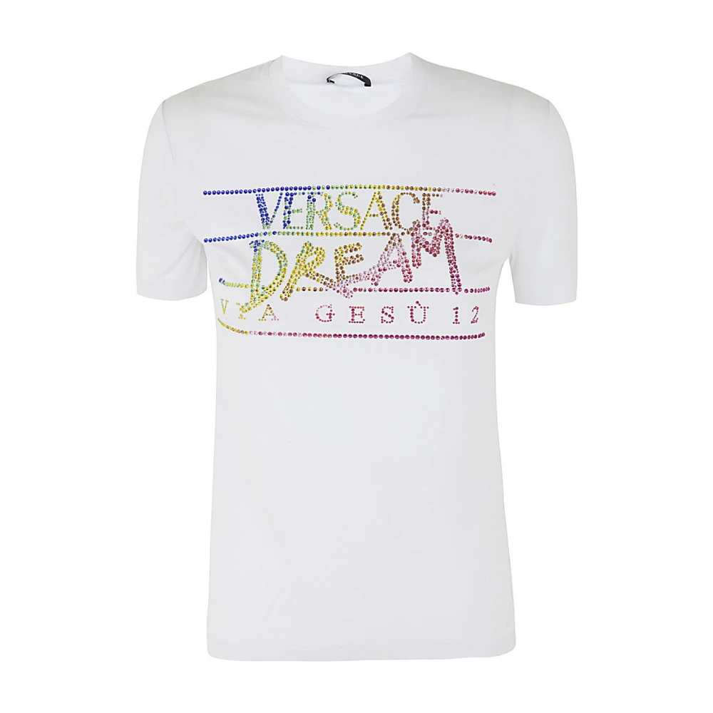 Versace Logo T-Shirt White, Dam
