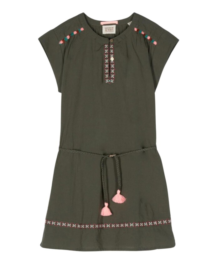 robe-vert-foret-seersucker